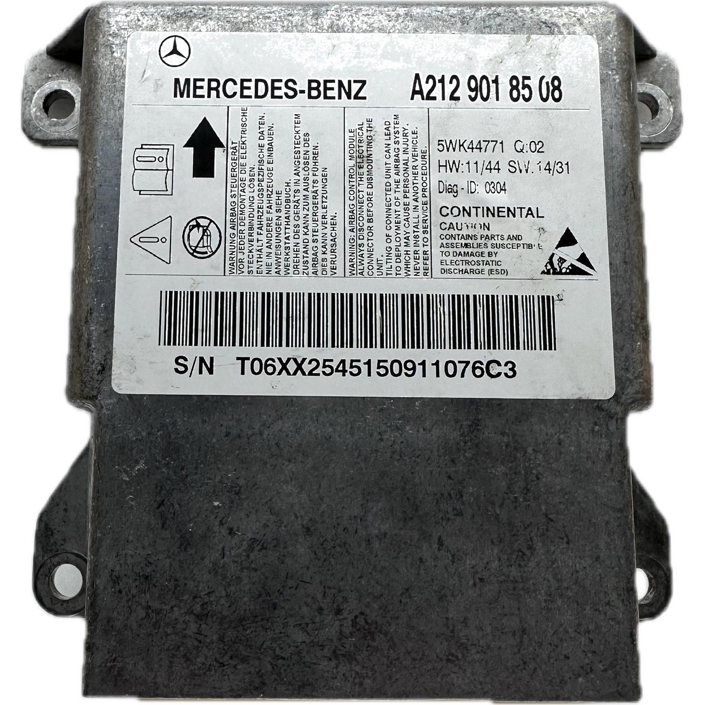 Mercedes-Benz E-Klasse W212 Airbag-Steuergerät Reparatur