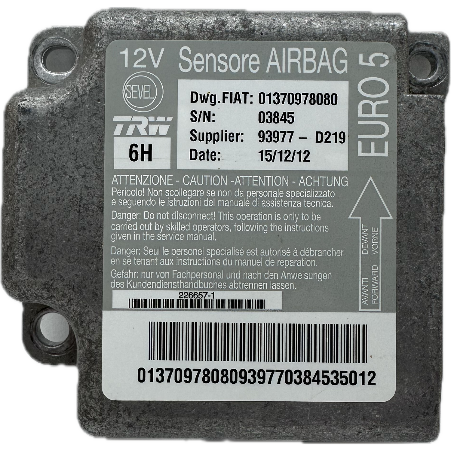 Citroën Relay III Airbag-Steuergerät Reparatur