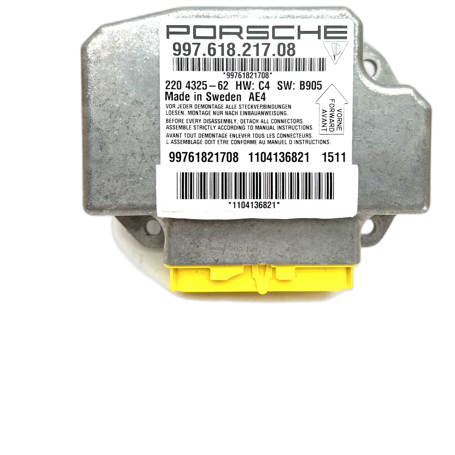 Porsche 911 997 Airbag-Steuergerät Reparatur