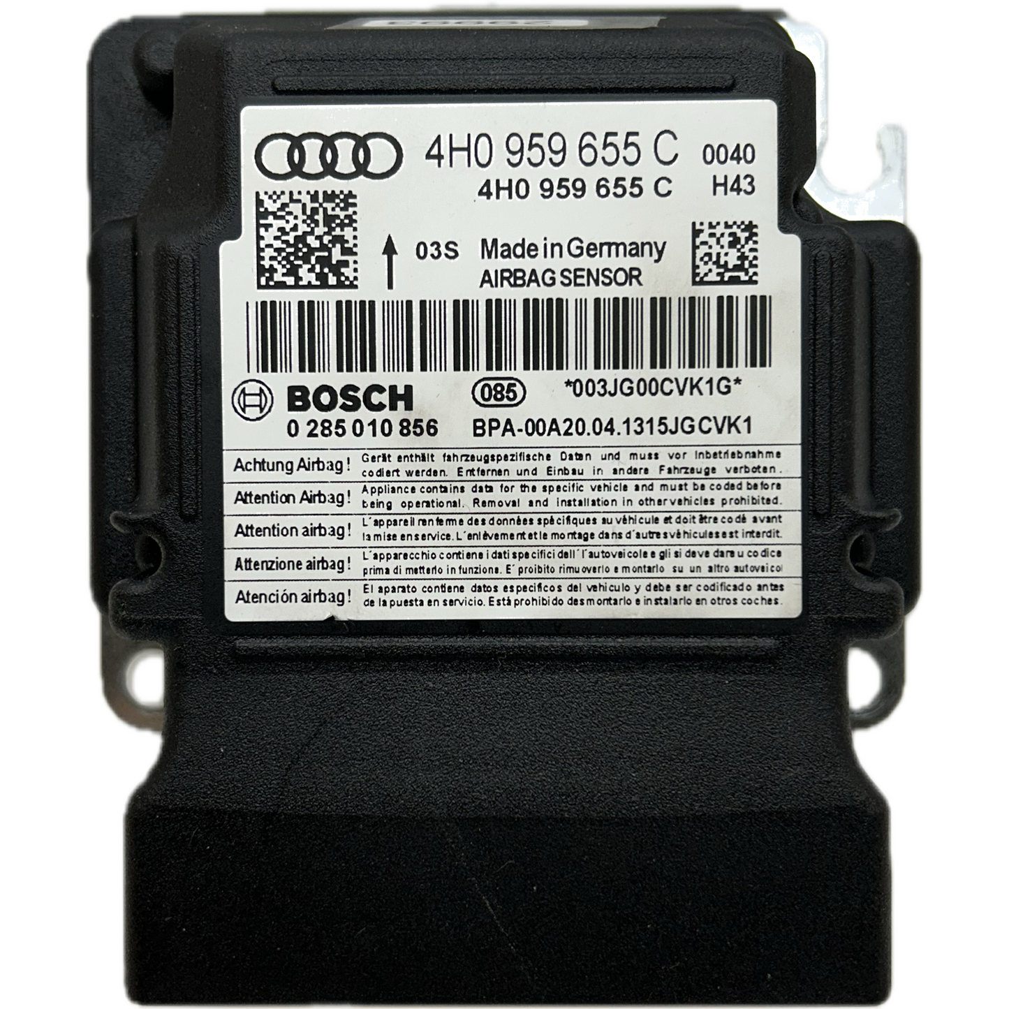 Audi S6 C7 Airbag-Steuergerät Reparatur