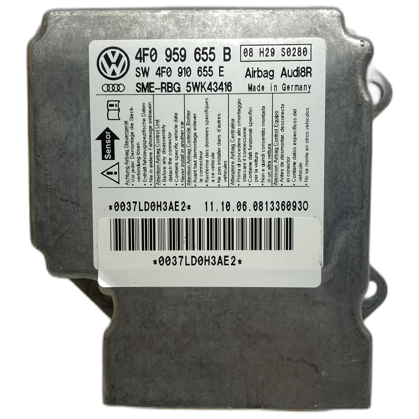 Audi S6 C6 Airbag-Steuergerät Reparatur